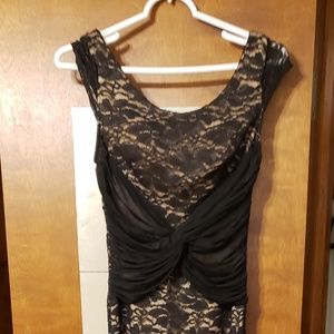 Black lace formal dress. Absolutely stunning on!